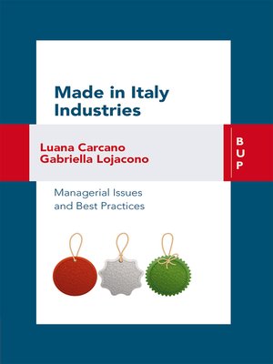 cover image of Made in Italy Industries